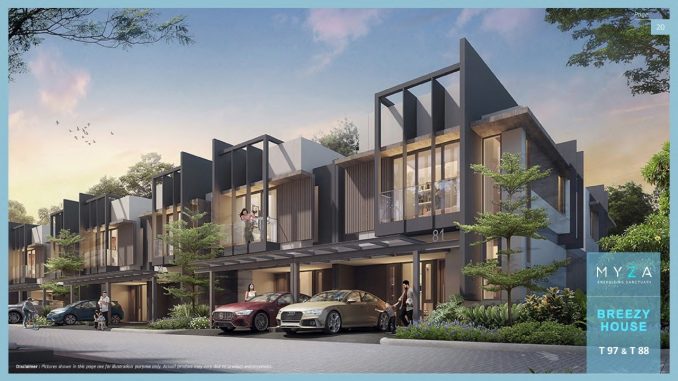 tampak depan breezy house myza
