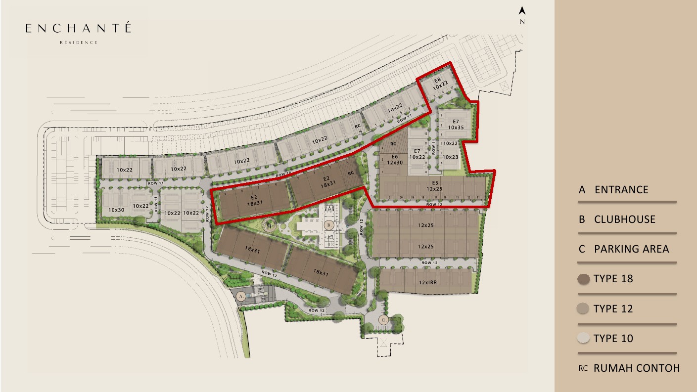 siteplan Enchante bsd