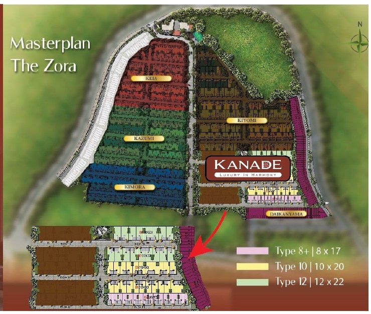 siteplan Kanade the zora