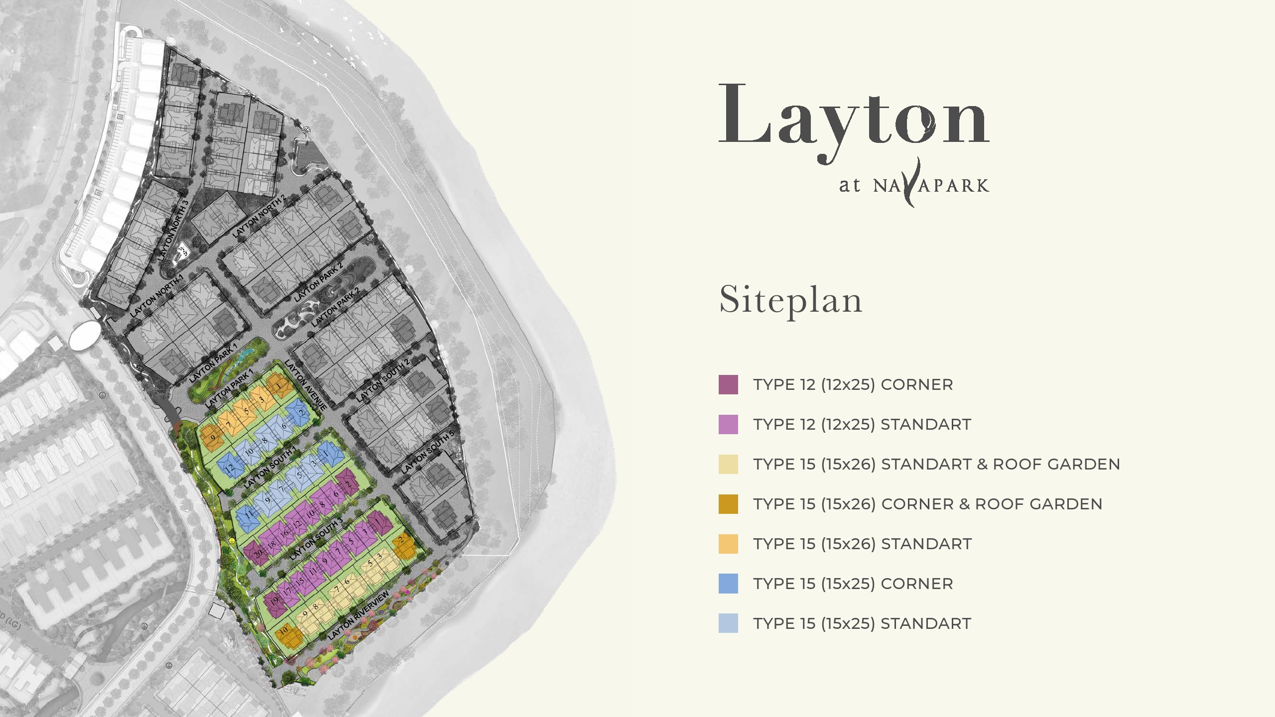 siteplan Layton at Navapark bsd
