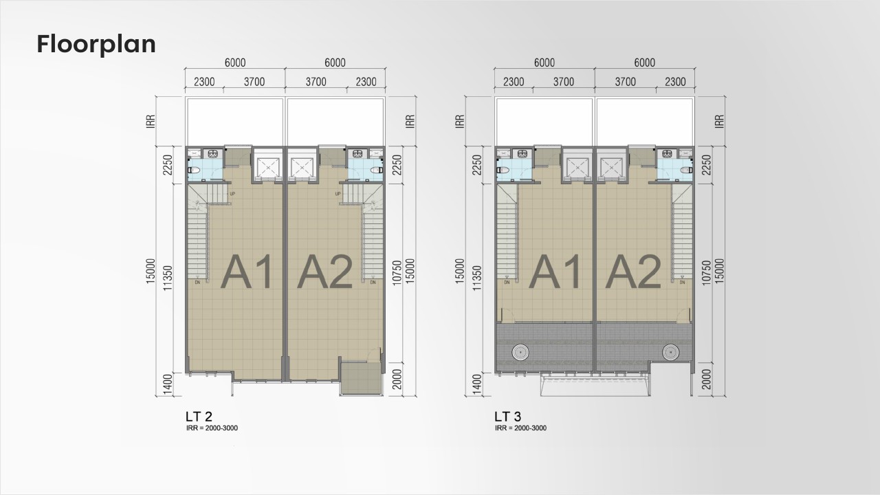 layout lantai 3 dan 4