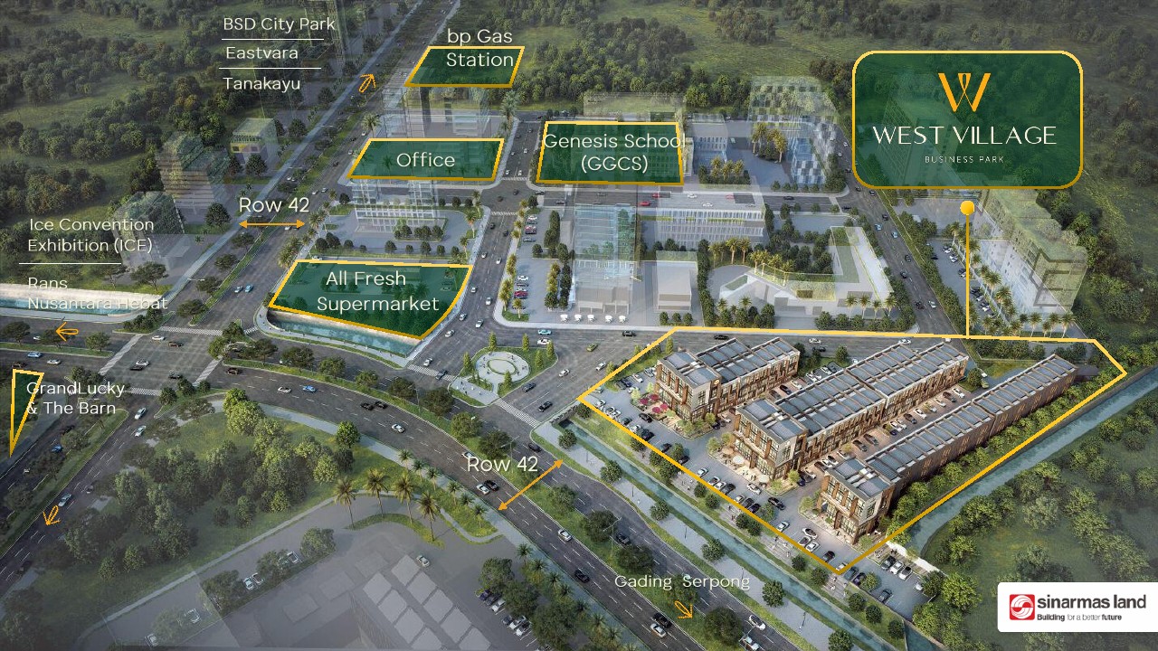 ruko west village bsd