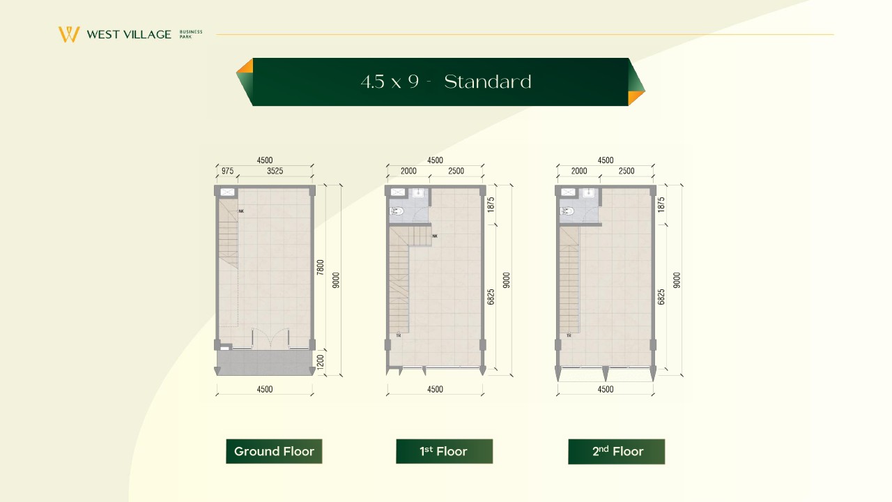 layout ruko west village 
