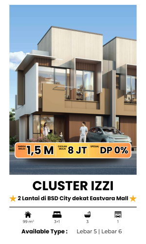 rumah murah izzi bsd